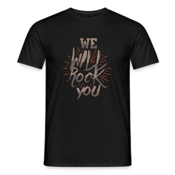 Rock you - Men's T-Shirt - black - Front - AI Model Male 178 light (178cm)