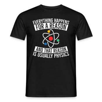 Grund der Physik - Männer T-Shirt - Schwarz - Vorne - AI Model Male 178 light (178cm)