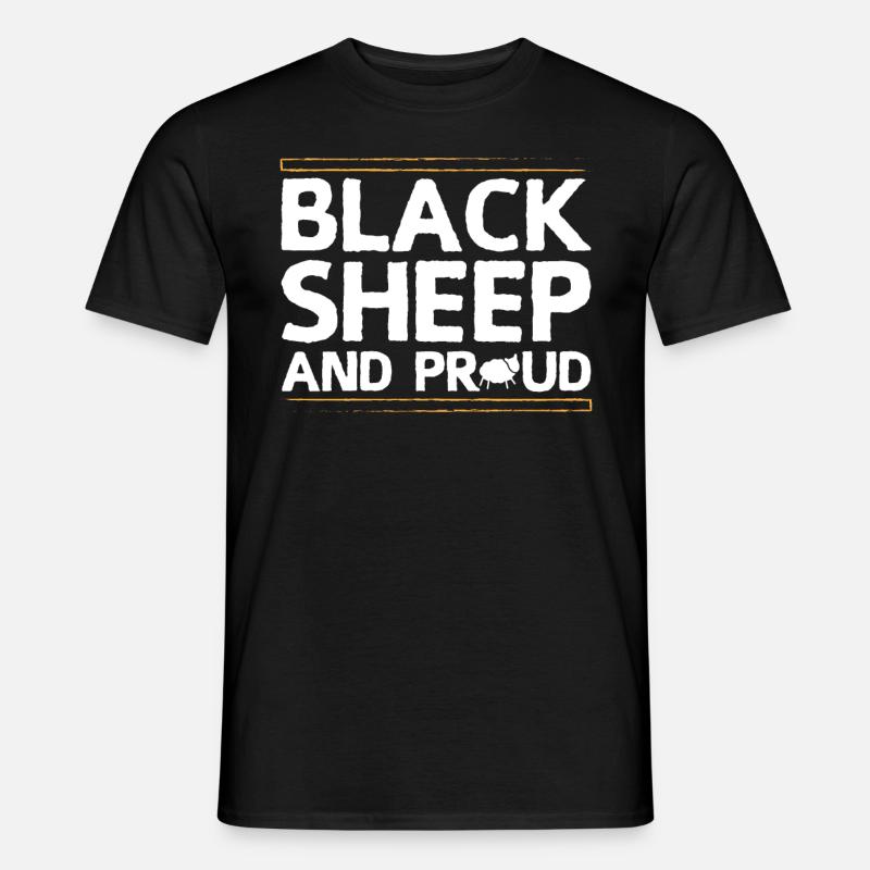 Stolzes schwarzes Schaf - Männer T-Shirt - Schwarz