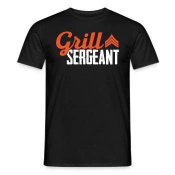 Grill Sergeant - Men's T-Shirt - black - Front - AI Model Male 178 light (178cm)
