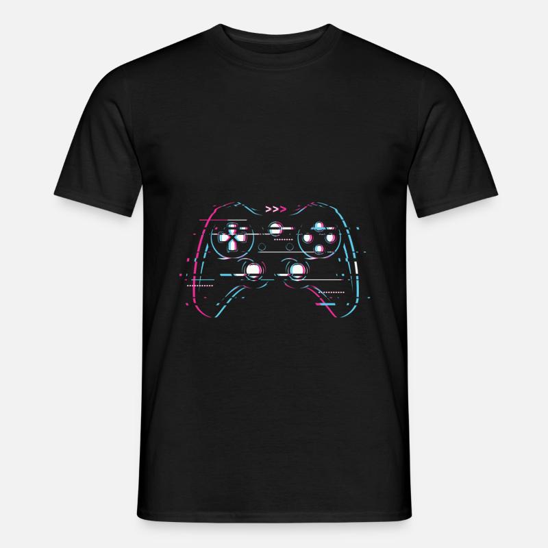 Controller Gaming - Männer T-Shirt - Schwarz