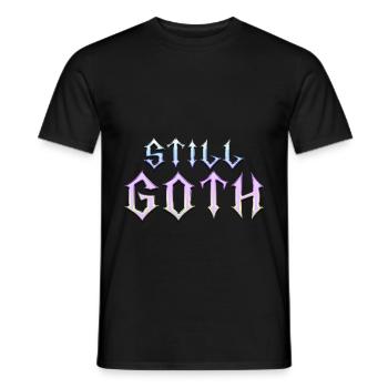 Toujours gothique ! Esthétique gothique Croix Y2K - T-shirt homme - noir - Devant - AI Model Male 178 light (178cm)