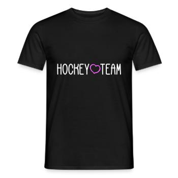 Équipe de hockey - T-shirt homme - noir - Devant - AI Model Male 178 light (178cm)