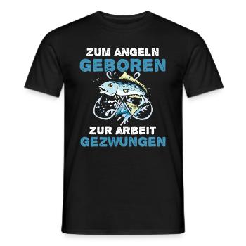 Fischerei Geschenke für Angler - Männer T-Shirt - Schwarz - Vorne - AI Model Male 178 light (178cm)
