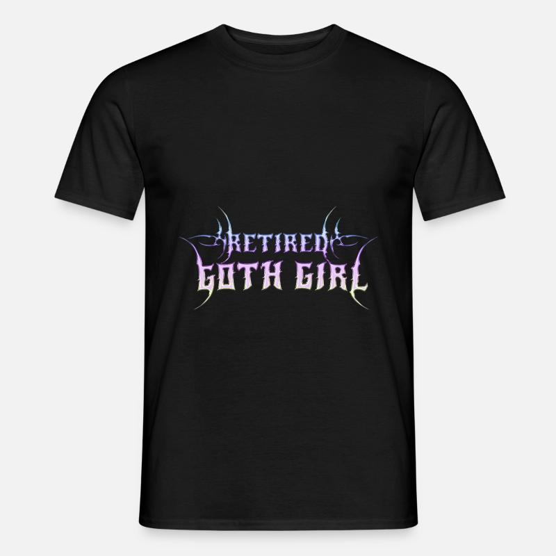 ¡Chica gótica retirada! Chica emo gótica - Camiseta hombre - negro
