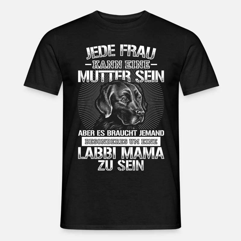 Labrador Mama - Männer T-Shirt - Schwarz