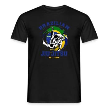 Gift Brazilian Jiu Jitsu Team Trainer Belt - Men's T-Shirt - black - Front - AI Model Male 178 light (178cm)