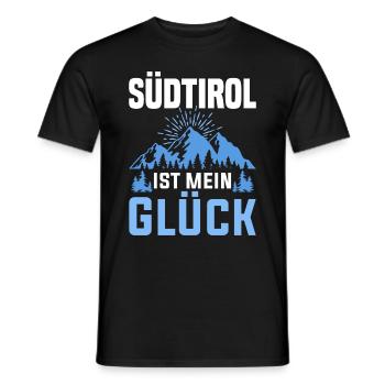 Südtirol ist mein Glück Südtiroler - Männer T-Shirt - Schwarz - Vorne - AI Model Male 178 light (178cm)