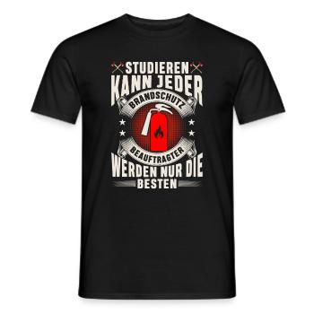 Brandschutzbeauftragter nur die Besten - Männer T-Shirt - Schwarz - Vorne - AI Model Male 178 light (178cm)