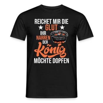 Reichet mir die Glut Dutch Oven Dopfen - Männer T-Shirt - Schwarz - Vorne - AI Model Male 178 light (178cm)