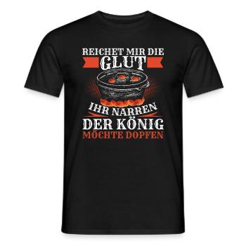 Reichet mir die Glut Dutch Oven Dopfen - Männer T-Shirt - Schwarz - Vorne - AI Model Male 178 light (178cm)
