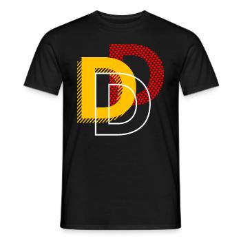 Buchstabe D Typo Geschenke - Männer T-Shirt - Schwarz - Vorne - AI Model Male 178 light (178cm)