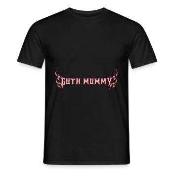 Maman gothique ! Esthétique gothique Croix Y2K - T-shirt homme - noir - Devant - AI Model Male 178 light (178cm)