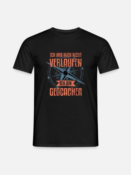 Ich hab mich nicht verlaufen ich bin GEOCACHER! - Männer T-Shirt - Schwarz