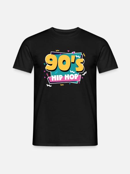 90s hip hop - Men's T-Shirt - black