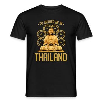 Thailand - Männer T-Shirt - Schwarz - Vorne - AI Model Male 178 light (178cm)