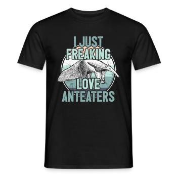 ant-eater - Men's T-Shirt - black - Front - AI Model Male 178 light (178cm)