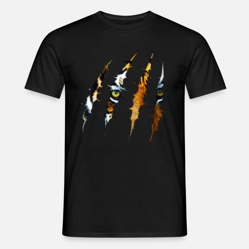 Tiger - Männer T-Shirt - Schwarz