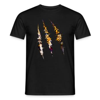 leopard - Men's T-Shirt - black - Front - AI Model Male 178 light (178cm)