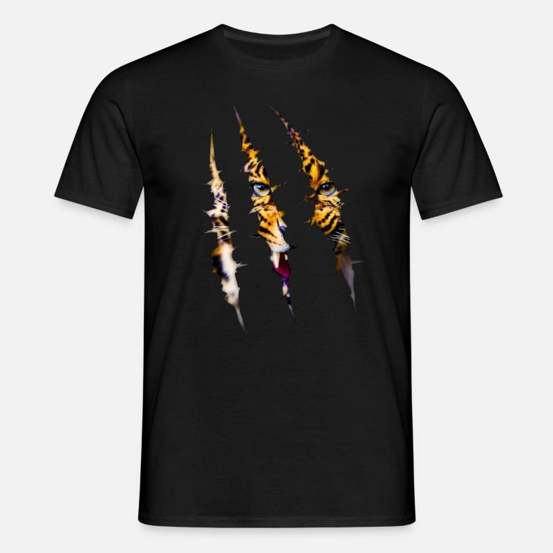 Leopard - Männer T-Shirt - Schwarz