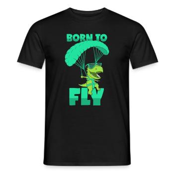 Parapente T-Rex Vol Parapente - T-shirt homme - noir - Devant - AI Model Male 178 light (178cm)