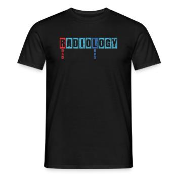 Radiology Department Radiologist Joke Radiography - Men's T-Shirt - black - Front - AI Model Male 178 light (178cm)