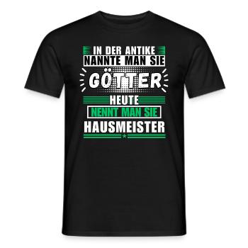 Gods in Antiquity. Today, caretaker - Men's T-Shirt - black - Front - AI Model Male 178 light (178cm)