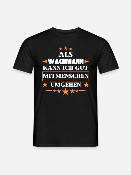 as a security guard. - Men's T-Shirt - black