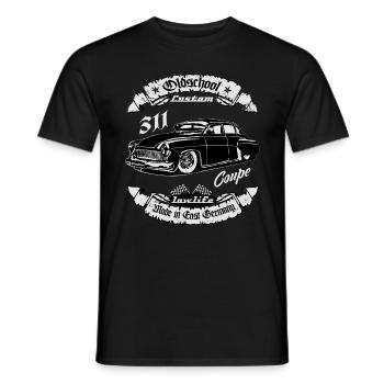 GDR Oldtimer 311 Oldschool Eisenach Custom - Men's T-Shirt - black - Front - AI Model Male 178 light (178cm)