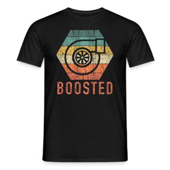 Turbocharger Turbo Tuner Car Tuning Racing Boosted - Men's T-Shirt - black - Front - AI Model Male 178 light (178cm)