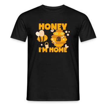 Honigbiene ist zu Hause - Männer T-Shirt - Schwarz - Vorne - AI Model Male 178 light (178cm)