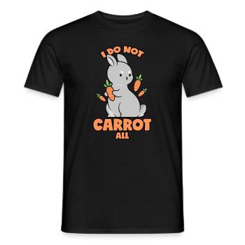 Jeu de mots de carotte drôle lapin carotte carotte - T-shirt homme - noir - Devant - AI Model Male 178 light (178cm)