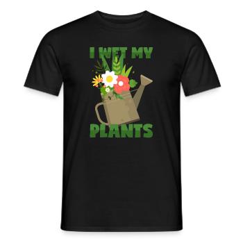 Pflanzen Gießen - Männer T-Shirt - Schwarz - Vorne - AI Model Male 178 light (178cm)