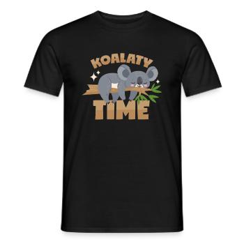 Koala Wortwitz - Männer T-Shirt - Schwarz - Vorne - AI Model Male 178 light (178cm)