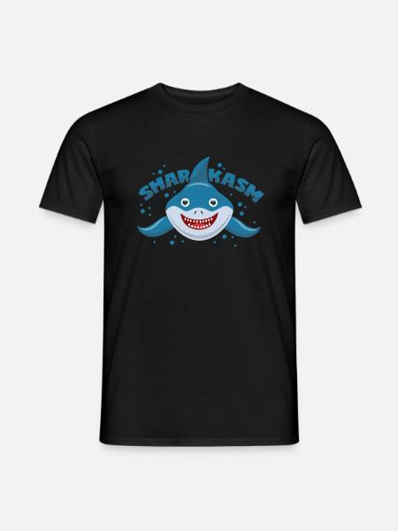 Sarcasme Requin - T-shirt homme - noir
