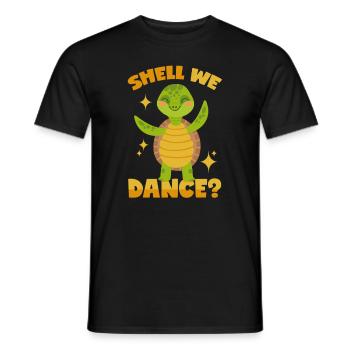 Tortue dansante - T-shirt homme - noir - Devant - AI Model Male 178 light (178cm)