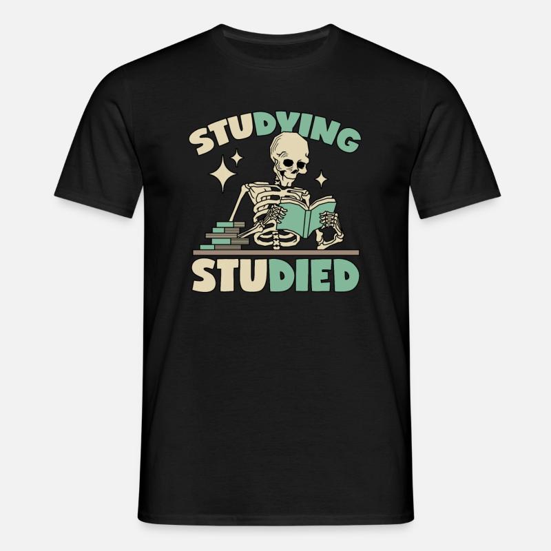 Skeleton in learning - Men's T-Shirt - black