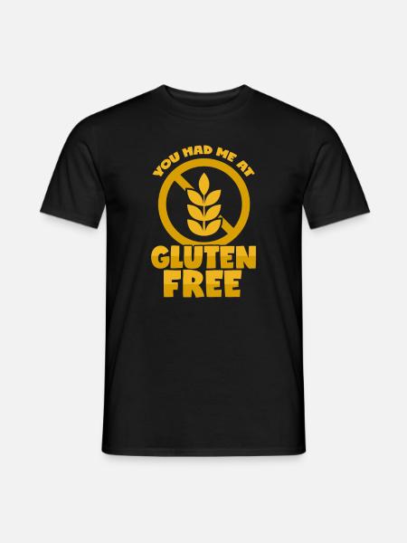 Glutenfrei - T-shirt herr - svart