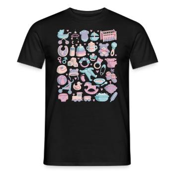 Baby - Men's T-Shirt - black - Front - AI Model Male 178 light (178cm)