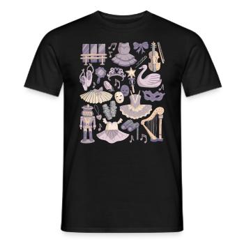 Ballet - T-shirt homme - noir - Devant - AI Model Male 178 light (178cm)