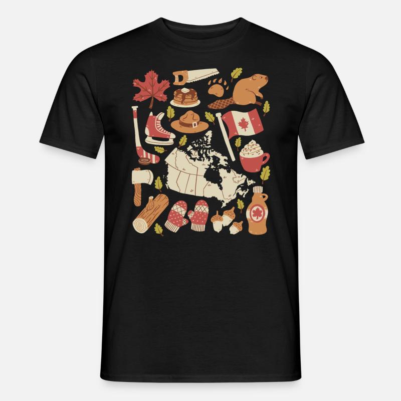 Kanada - Männer T-Shirt - Schwarz