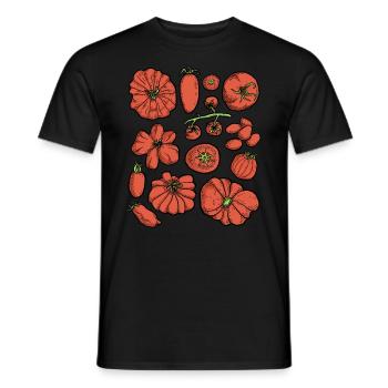Tomatoes - Men's T-Shirt - black - Front - AI Model Male 178 light (178cm)