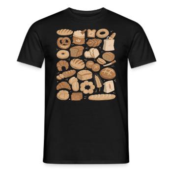 Pain - T-shirt homme - noir - Devant - AI Model Male 178 light (178cm)