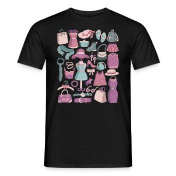 Boutique, Fashion, Shopping & Mode - Men's T-Shirt - black - Front - AI Model Male 178 light (178cm)