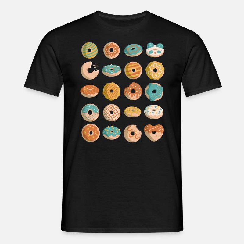 Donuts - Männer T-Shirt - Schwarz
