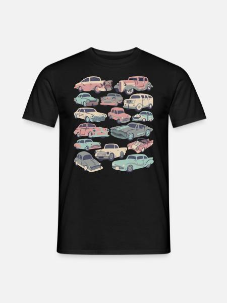 Auto Oldtimer Autovetture Veicolo Patente di guida automobilistica - T-shirt uomo - nero