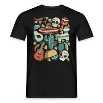 Cinco de Mayo - T-shirt homme - noir - Devant - AI Model Male 178 light (178cm)