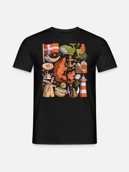 Denmark - Men's T-Shirt - black