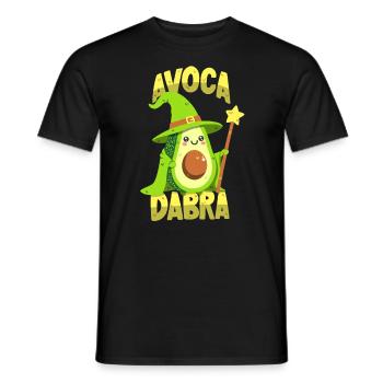 Avocat magicien : Avocadabra - T-shirt homme - noir - Devant - AI Model Male 178 light (178cm)