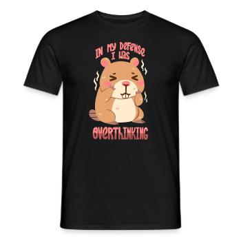Ich denke zu viel nach - Männer T-Shirt - Schwarz - Vorne - AI Model Male 178 light (178cm)